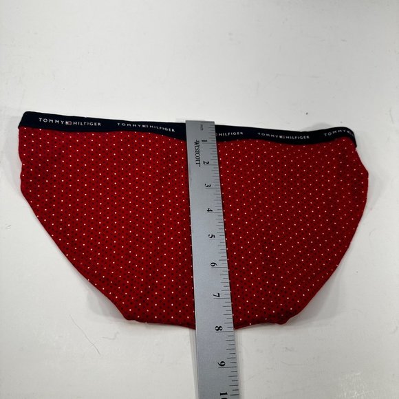 Tommy Hilfiger Women's Size Small Panty Brief High Cut Red Polka Dot NWOT - Picture 7 of 7